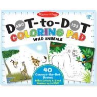 Quaderno di disegni con collegamento a punti di animali selvatici - Melissa &amp; Doug