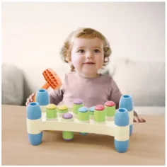 Quercetti: Gioco di abilità Play Eco Peggy con martello immagine 3