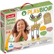 Quercetti: Gioco di costruzione Play Bio Tecno Jumbo da 42 pezzi