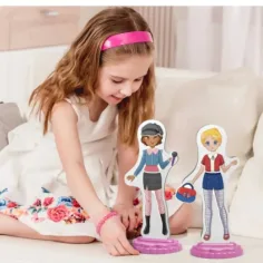 Quercetti: Gioco di vestire magnetico - Migliori amiche immagine 3