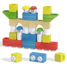 Quercetti: Modi Bloc Premium gioco di costruzione in legno e plastica da 30 pezzi immagine 3