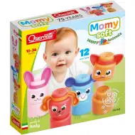Quercetti: Momy Soft felici animali set di 12 morbidi blocchi da costruzione