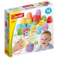 Quercetti: Momy Soft set di 18 mattoncini morbidi con sonaglio