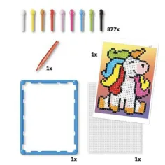 Quercetti: Pixel Art Unicorno pégs immagine 3