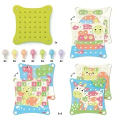 Quercetti: Play Eco Jumbo Peggy Evo set da 41 pezzi immagine 3