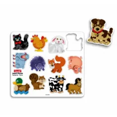 Quercetti: Puzzle Magnetico con Animali Domestici 12 pezzi immagine 4