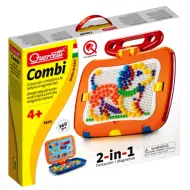 Quercetti: Set di 300 chiodini 2 in 1 con lavagna magnetica