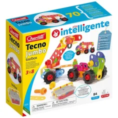 Quercetti: Set di costruzioni Tecno Jumbo macchine da lavoro, 84 pezzi immagine 5