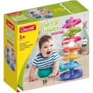 Quercetti: Torre a Spirale pista per biglie per bambini con biglia luminosa
