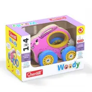 Quercetti: Woody coniglietto di legno a rotelle