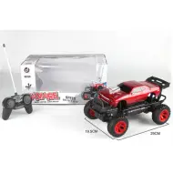 RC Auto fuoristrada rosso telecomandato con luci e suoni 27 MHz 1/14