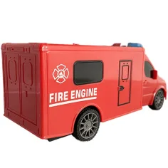 RC Autobus dei Pompieri con Telecomando con Effetti di Luce e Suono, Scala 1:18, 20 cm immagine 2