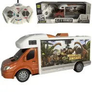 RC Telecomando Walking with Dinosaurs camper con luci 27MHz scala 1/32 25cm