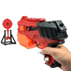 Raid Launcher: Lanciatore manuale di spugne con bersaglio e proiettili 26cm immagine 4