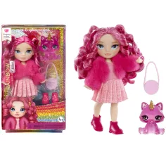 Rainbow High: Bambola sorellina magenta con accessori immagine 2