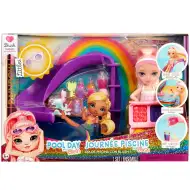 Rainbow High: Set da gioco Festa in piscina con bambola Blush Parker