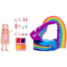 Rainbow High: Set da gioco Festa in piscina con bambola Blush Parker immagine 2