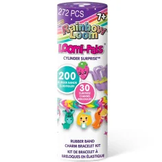 Rainbow Loom: Loomi-Pals Set sorpresa con cilindro per creare braccialetti in gomma