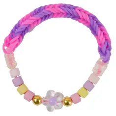 Rainbow Loom: kit Auto Loom per creare braccialetti in gomma con perline immagine 2