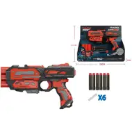 Rapid Attack pistola spara-spugna nero-rosso con proiettili