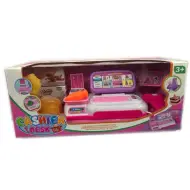 Registratore di cassa rosa con luci e suoni, con accessori