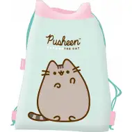 Sacca da ginnastica Pusheen Mint con gatto, 43x34 cm