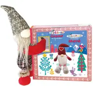 Salta amico peluche con libro illustrato - Elfo di Natale
