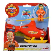 Sam il pompiere: Elicottero Wallaby con figura di Tom - Simba Toys