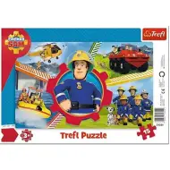 Sam il pompiere: La giornata di Sam puzzle incorniciato da 15 pezzi - Trefl