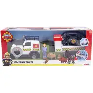 Sam il pompiere: Set di gioco VET 4x4 con rimorchio e figura di Lizzie - Simba Toys