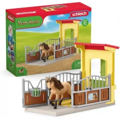 Schleich: Farm World - Box per pony Set stallone pony islandese (42609) immagine 5