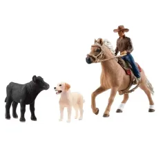 Schleich: Farm World - Set da gioco equitazione western (42578) immagine 3