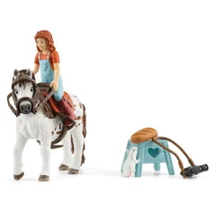 Schleich: Horse Club - Set da gioco Mia e Spotty con figura di cavallo (42518) immagine 2