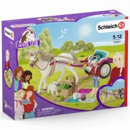 Schleich: Horse Club - Set da gioco carrozza per spettacolo equestre con picnic (42467)