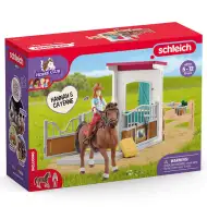 Schleich: Horse Club - Set da gioco con box per cavalli Hannah e Cayenne (42710)