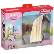 Schleich Horse Club: Le bellezze di Sofia - Set iniziale con criniera pettinabile per i cavalli Leo e Rocky (42586)
