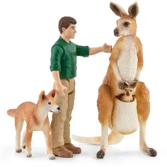 Schleich: Wild Life - Set di figure Avventura Canguro (42550) immagine 2