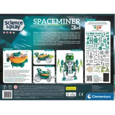 Science & Play: 3 in 1 robot minerario spaziale costruibile - Clementoni immagine 5