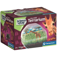 Science &amp; Play: Mini terrario con figurina di giraffa - Clementoni