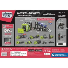 Science & Play: Officina Meccanica - Kit di costruzione Autoarticolato a due piani - Clementoni immagine 2