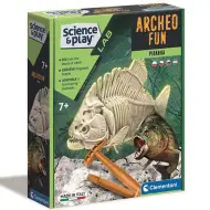 Science &amp; Play: Set archeologico fluorescente Piranha - Clementoni