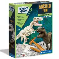 Science &amp; Play: Set archeologico fluorescente T-Rex - Clementoni