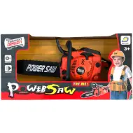Sega a catena elettronica Power Saw con luce e suono di colore arancione