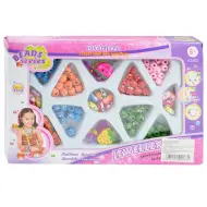 Serie Perline: Set di gioielli con oltre 200 perline colorate a pois