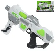 Serie Spaziale: Arma spaziale bianca con supporto, luce e suono 40cm