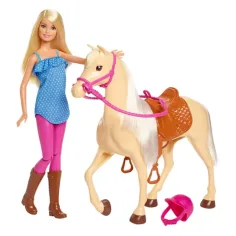 Set Barbie con cavallo e bambola - Mattel immagine 4