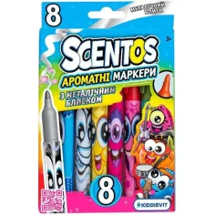 Set Scentos da 8 pennarelli profumati con effetto metallizzato