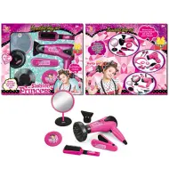 Set asciugacapelli elettrico MDX con specchio e piastra per capelli, set da 6 pezzi