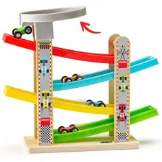 Set autostrada con quattro macchinine - Woodyland immagine 2