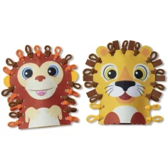 Set creativo per la creazione di burattini di animali selvatici - Melissa & Doug immagine 3